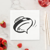 Retro Spinning Top Serviette (Beispiel)