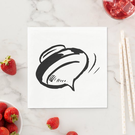 Retro Spinning Top Serviette (Beispiel)