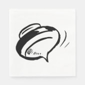 Retro Spinning Top Serviette (Vorderseite)