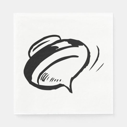 Retro Spinning Top Serviette (Vorderseite)