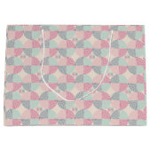 Retro Spiral Vibes Große Geschenktüte (Vorderseite)