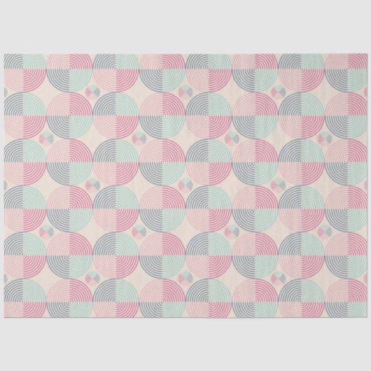 Retro Spiral Vibes Seidenpapier (Vorderseite)