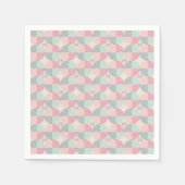 Retro Spiral Vibes Serviette (Vorderseite)