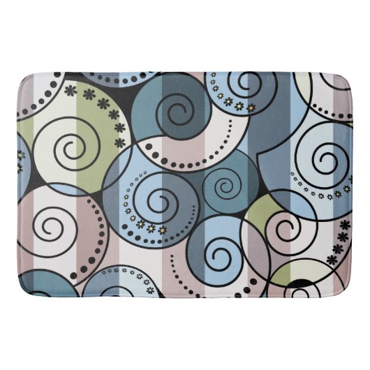 Retro, Spirale Badematte (Vorderseite)