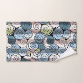Retro, Spirale Badhandtuch Set (Handtuch)
