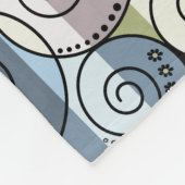 Retro, Spirale Fleecedecke (Ecke)