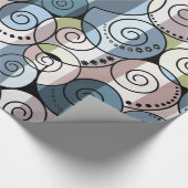 Retro, Spirale Geschenkpapier (Ecke)