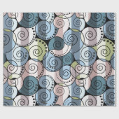 Retro, Spirale Geschenkpapier (Flach)