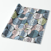 Retro, Spirale Geschenkpapier (Ungerollt)