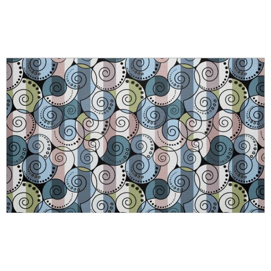 Retro, Spirale Stoff (Fat Quarter (45,7 x 55,9 cm))