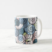 Retro, spiralförmig kaffeetasse (VorderseiteRechts)