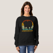 Retro Spitz Mama Dackel Hundebesitzer Mutter Haust Sweatshirt (Vorne ganz)