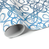 Retro Spitzemuster Geschenkpapier (Rolleneckpunkt)