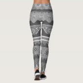Retro-Spitzen-Leggings Leggings (Rückseite)