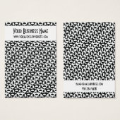 Retro-Split-Circle-Patterns-Ohrring-Displaykarten (Vorne & Hinten)