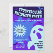 Retro Spooktacular Halloween-Party Einladung (Vorderseite)