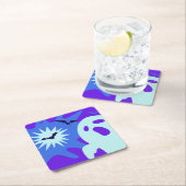 Retro Spooktacular Halloween-Party Rechteckiger Pappuntersetzer (Vor Ort)