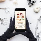 Retro Spooktacular Halloween-Party Trick oder Tret Einladung