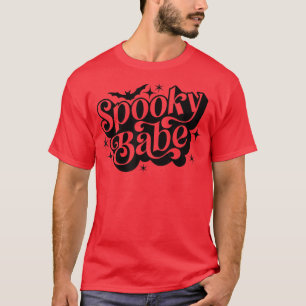 Retro Spooky Babe Kinder Spooky Jahreszeit Hallowe T-Shirt