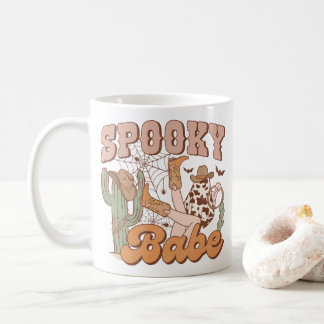 Retro "Spooky Babe" Western Ästhetik Kaffeetasse