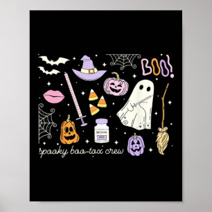 Retro Spooky Boo-tox Crew ästhetische Injektor-Kra Poster