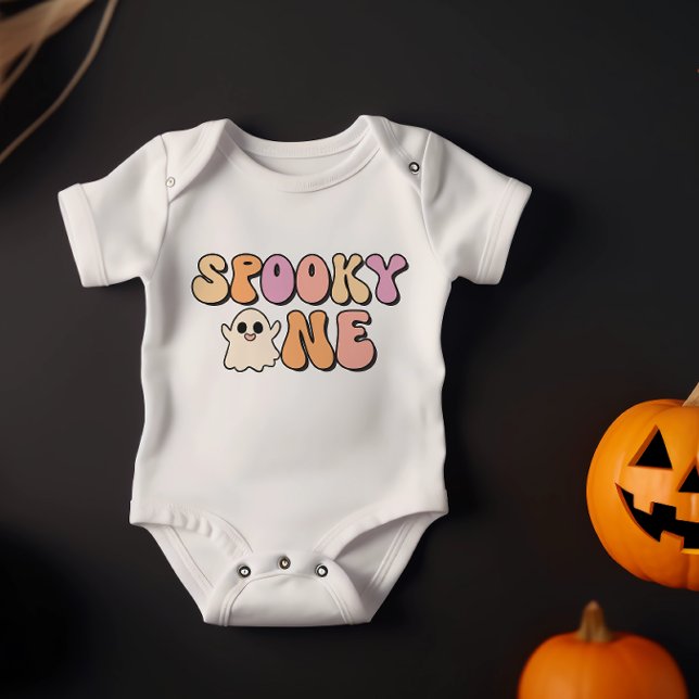 Retro Spooky Ein Geburtstag Baby Strampler (Von Creator hochgeladen)