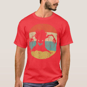 Retro Spooky Halloween Spuk Baum Silhouette Cre T-Shirt