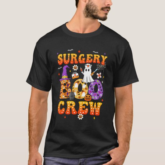 Retro Spooky Operation Boo Crew Chirurgische Techn T-Shirt (Vorderseite)