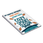 Retro Spooky Pumpkin Halloween Gemütliche Spooky J Notizblock (Rechte Seite)