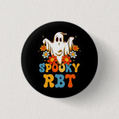 Retro Spooky Rbt Verhalten Techniker Halloween Rbt Button (Vorderseite)