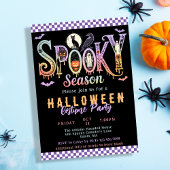 Retro Spooky Season Pastell Halloween Kostüm Party Einladung