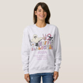 Retro Spooky Squad Peace Liebe Hippie Halloween Sweatshirt (Vorne ganz)