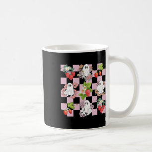 Retro Spooky Strawberry Ghost Halloween Ghost Cott Kaffeetasse