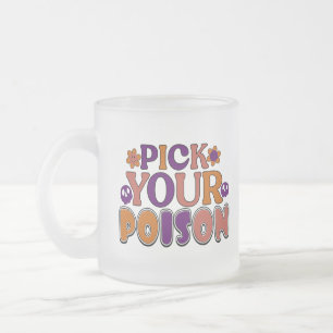 Retro-Spooky-Tasse zu Halloween Mattglastasse