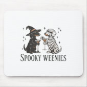 Retro Spooky Weenween Dackel Spooky Se Mousepad (Vorne)