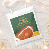 Retro Sport Football Erstes Jahr unten Danke Geschenktütchen (Ausgeschnitten)