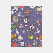 Retro Sport Squad: Vintage Cartoon Athletics Fleecedecke (Vorderseite)