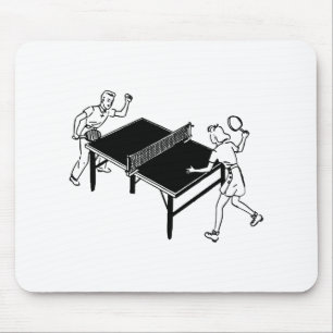 Retro Sports Pong Mousepad