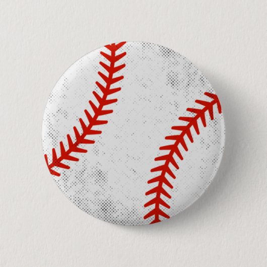 Retro-Sportstyle im Vintage-Baseball-Look Button (Vorderseite)