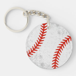 Retro-Sportstyle im Vintage-Baseball-Look Schlüsselanhänger