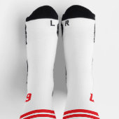 Retro-Sportvorlage Socken (Oben)