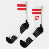 Retro-Sportvorlage Socken (Links)