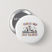 Retro Spray Tan Artist Halloween Ghosts Sif Ta Button (Vorne & Hinten)