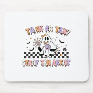 Retro Spray Tan Artist Halloween Ghosts Sif Ta Mousepad