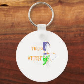 Retro Spray Tan Artist Halloween Ghosts Sif Ta Schlüsselanhänger (Vorderseite)