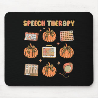 Retro-Sprechtherapie Slp Herbst-Kürbis-Sprechthera Mousepad