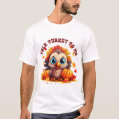 Retro "Sprich mit mir über die Türkei" Herbstfamil T-Shirt (Vorderseite)