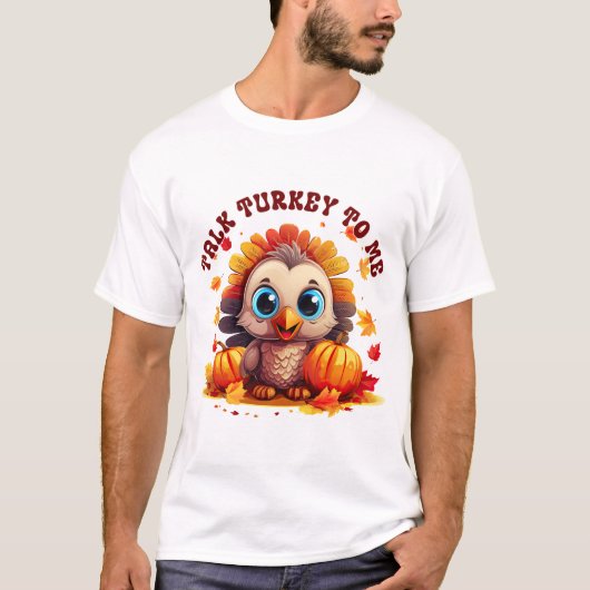 Retro "Sprich mit mir über die Türkei" Herbstfamil T-Shirt (Vorderseite)