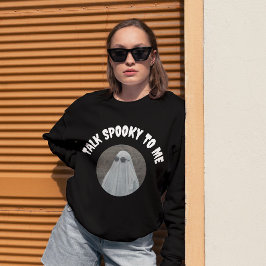 Retro spricht mit mir Cooles Geisterhaus Sweatshirt