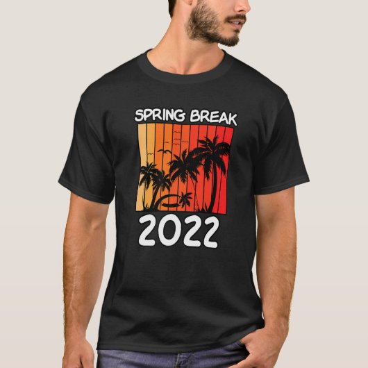 Retro Spring Break 2022 Beach Vacation Trip 1 T-Shirt (Vorderseite)